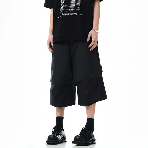 Curved Silhouette Cargo Jorts