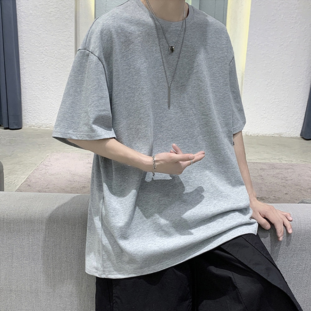 Oversized Elbow length Sleeve Blank T shirt DAXUEN oversized-elbow-length-sleeve-blank-t-shirt-daxuen