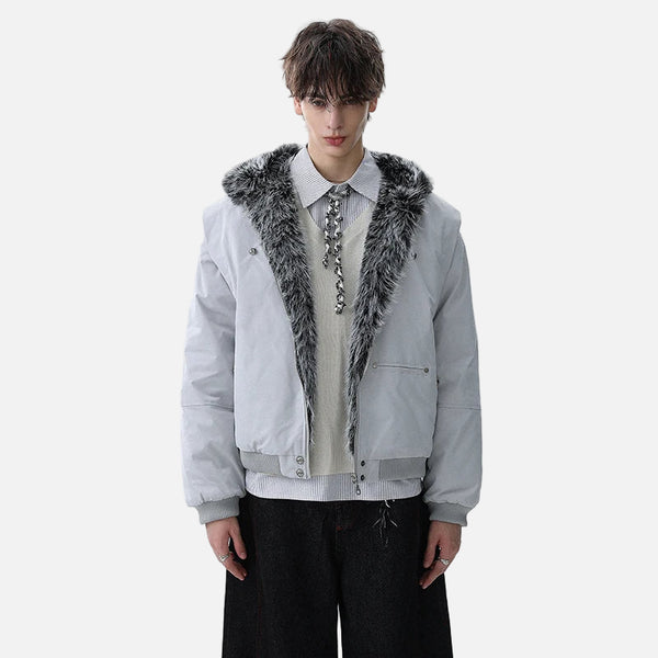 Stylish Long-lasting Faux Fur Hooded Jacket