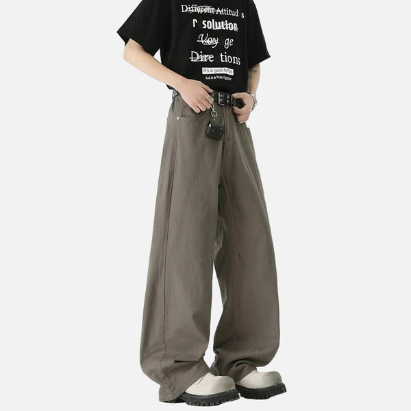 Premium Y2K Loose Fit Wide Leg Denim Jeans