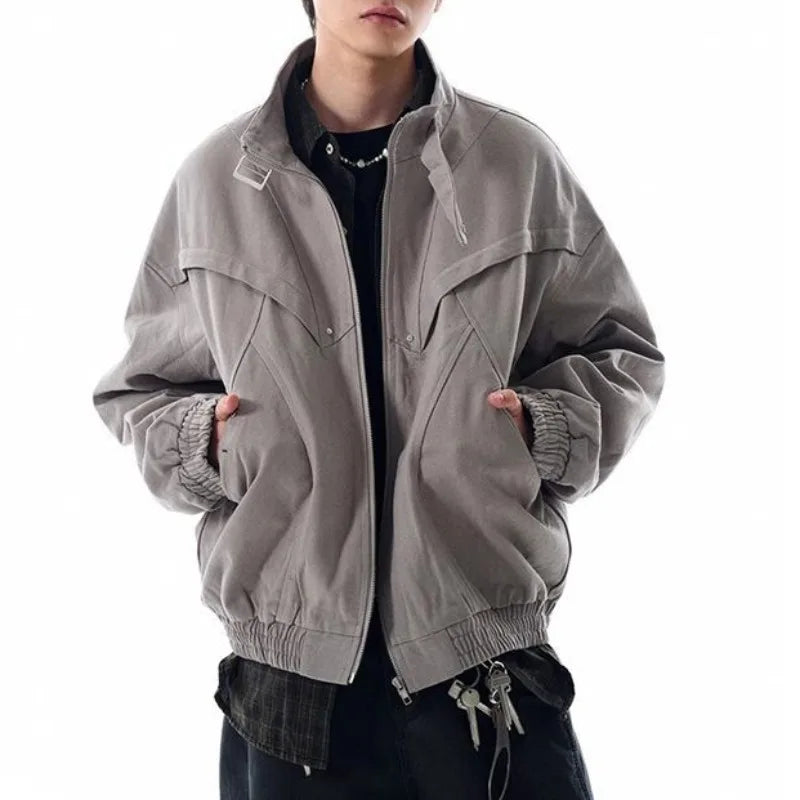 Japanese Style Loose Fit Workwear Casual Jacket – DAXUEN