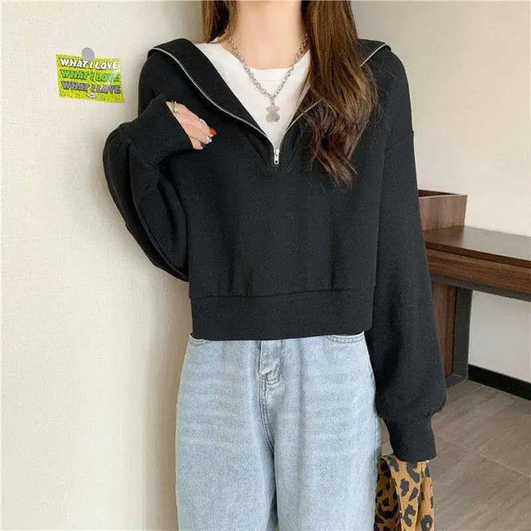 Yasuk Herbst Winter Lässiges Retro-Sweatshirt