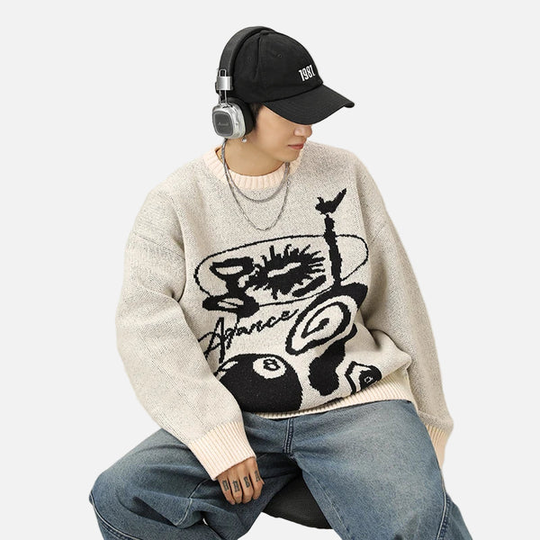 Cozy Winter Warm Jacquard Knit Sweater