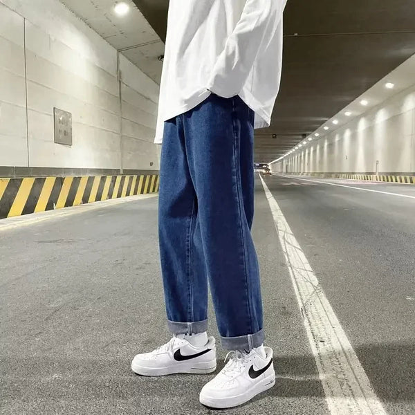 Autumn Korean Y2K Drawstring Jeans