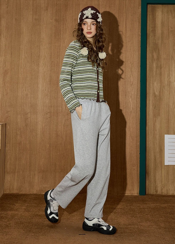 Y2K Stylish High Waist Wide Leg Sweatpants