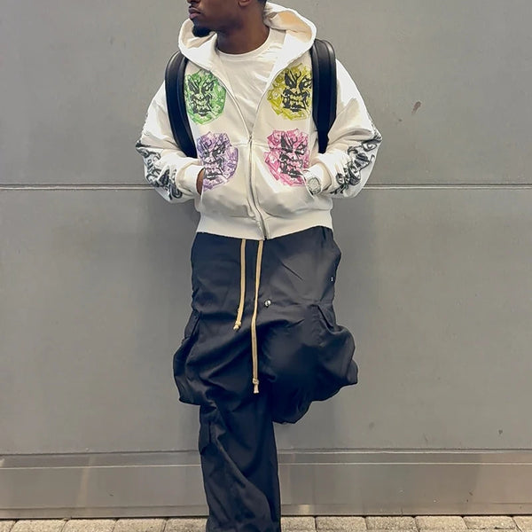 Lässiges Vintage-Retro-Sweatshirt für Herren im Übergrößen-Stil