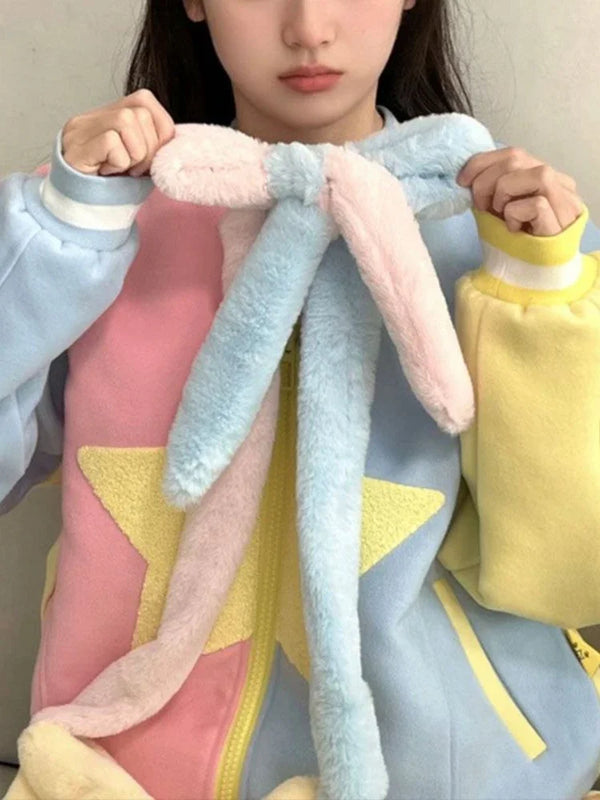 Regenbogen Clean Aesthetic Sportliches Baseball Sweatshirt