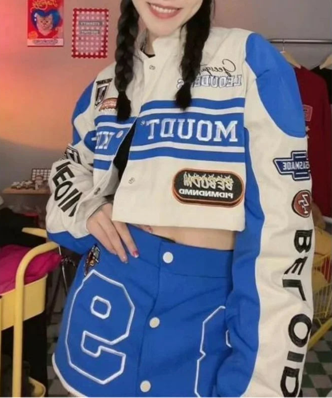 Autumn Streetwear Vintage Varsity Bomber Jacket – DAXUEN