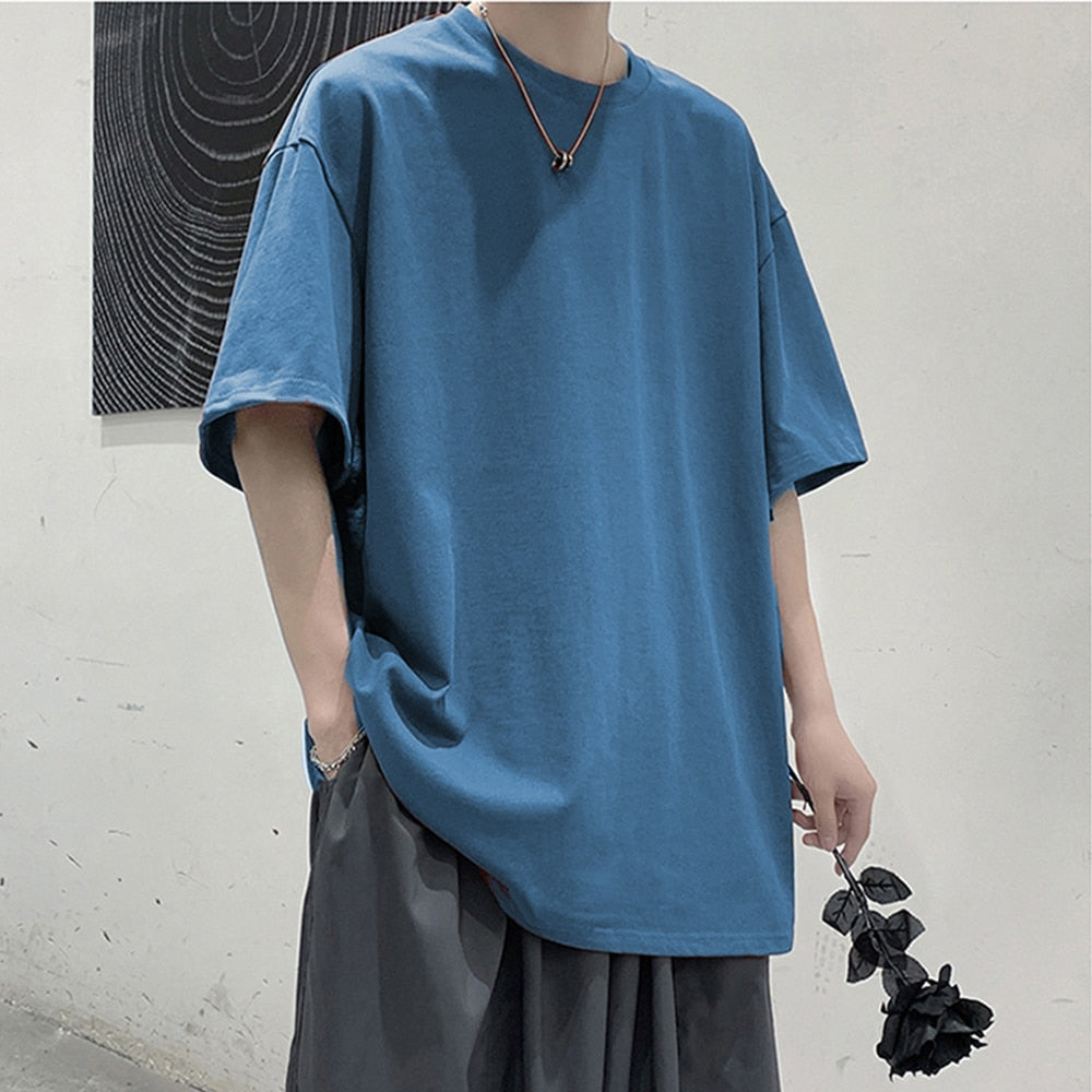 Oversized Elbow length Sleeve Blank T shirt DAXUEN oversized-elbow-length-sleeve-blank-t-shirt-daxuen