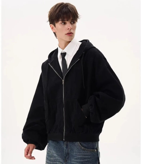 Herren Kapuzenpullover mit japanischer Stickerei