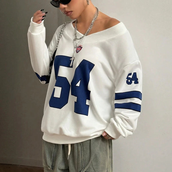 Y2K Oversized Energy Retro Personalisiertes Sweatshirt