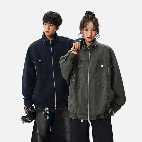 Fashionable American Retro Loose Fit Denim Jacket