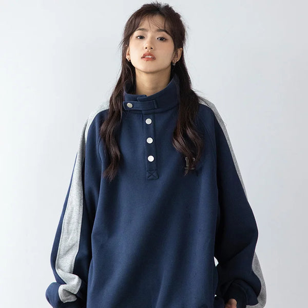 Damen Comfort Vintage New American Retro Sweatshirt