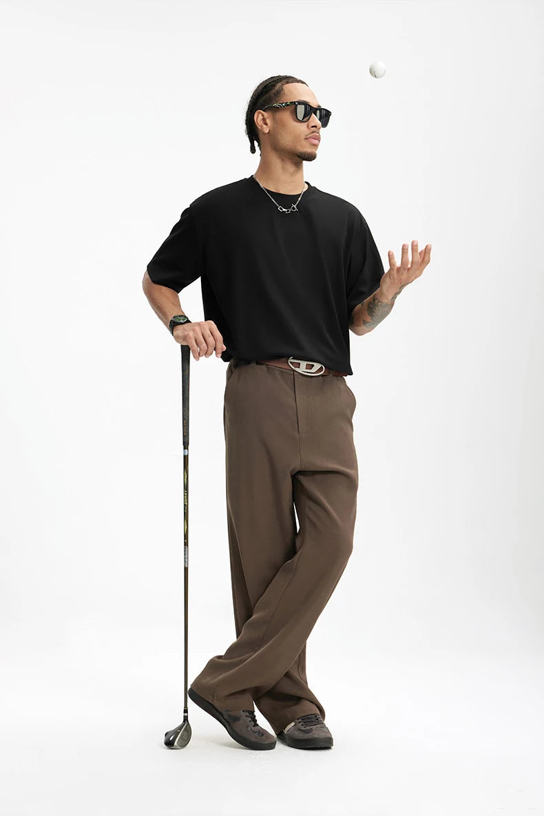 Model wearing the black Essential Everyday T-Shirt