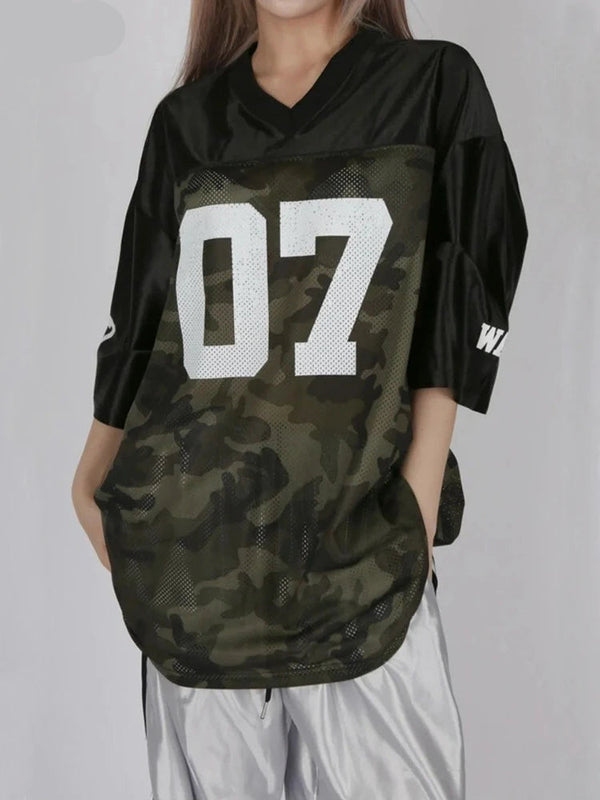 Women Stylish Hip Hop Loose Jersey T-Shirt