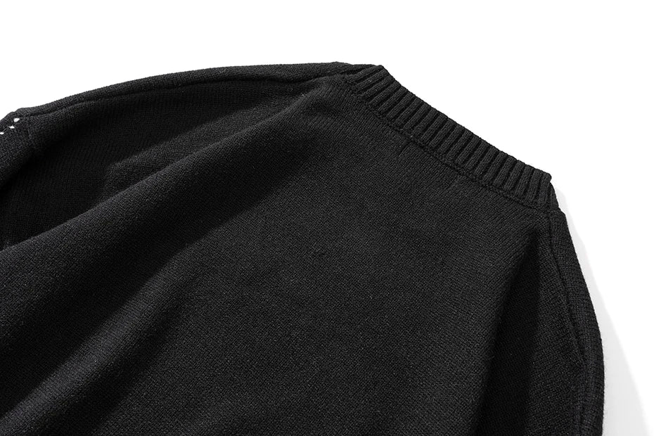 Ripped White Stitches Sweater – DAXUEN