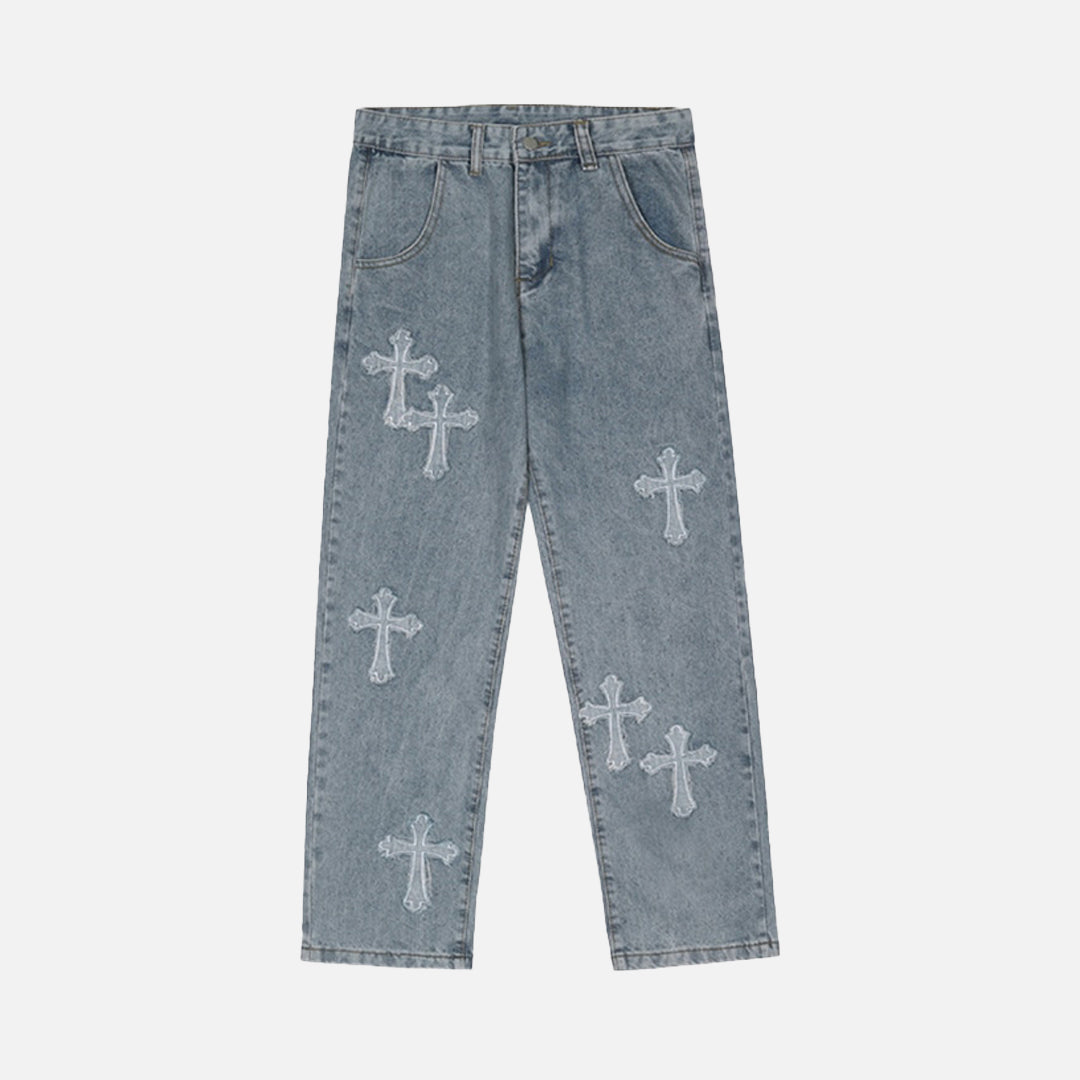 Cross Baggy Jeans – DAXUEN