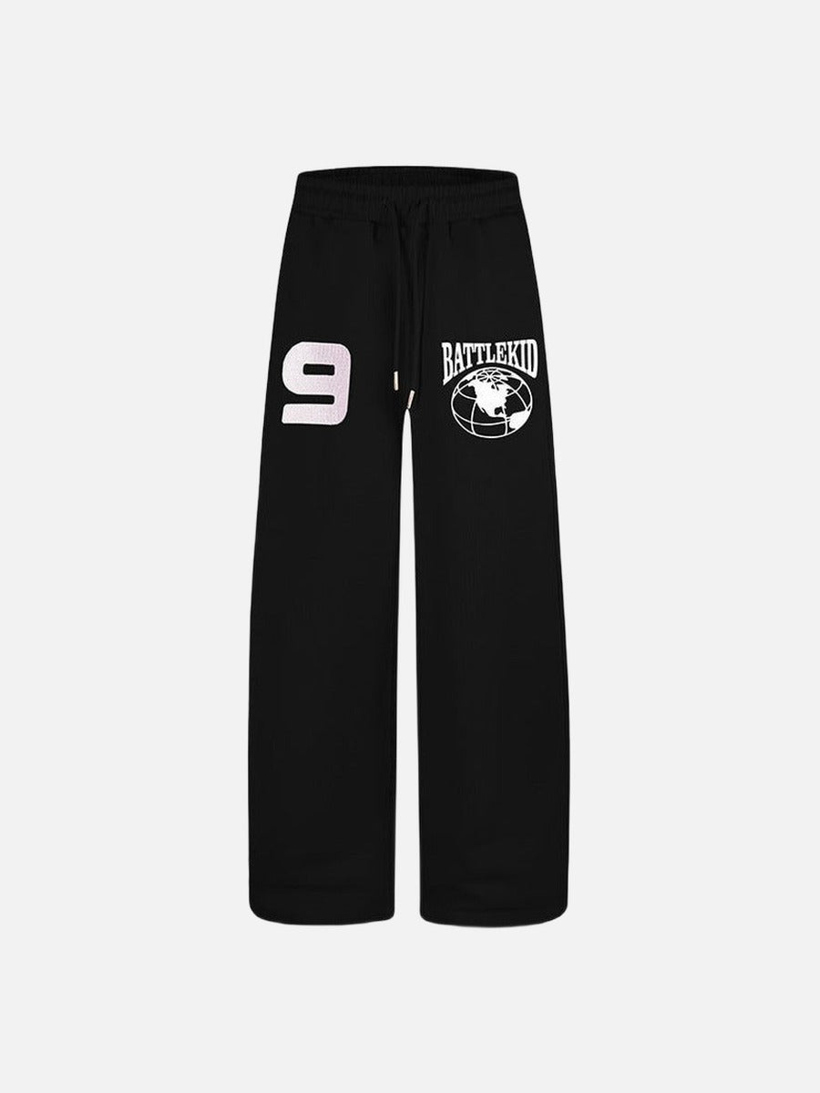 DAXUEN Wide-Leg Graphic Sweatpants for Men and Women