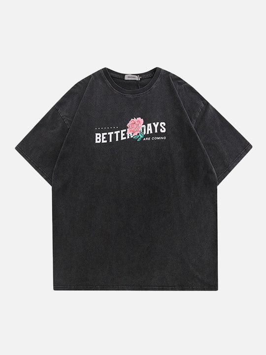 Better Days Washed Übergroßes T-Shirt