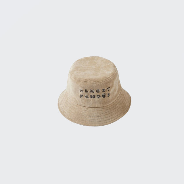 Khaki Corduroy Bucket Hat
