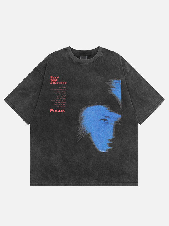 "Focus" Bazzi Washed T-shirt