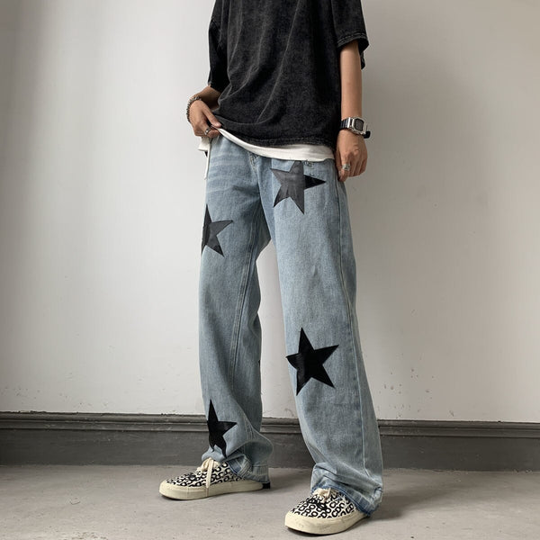 All Over Star-Denim-Jeans