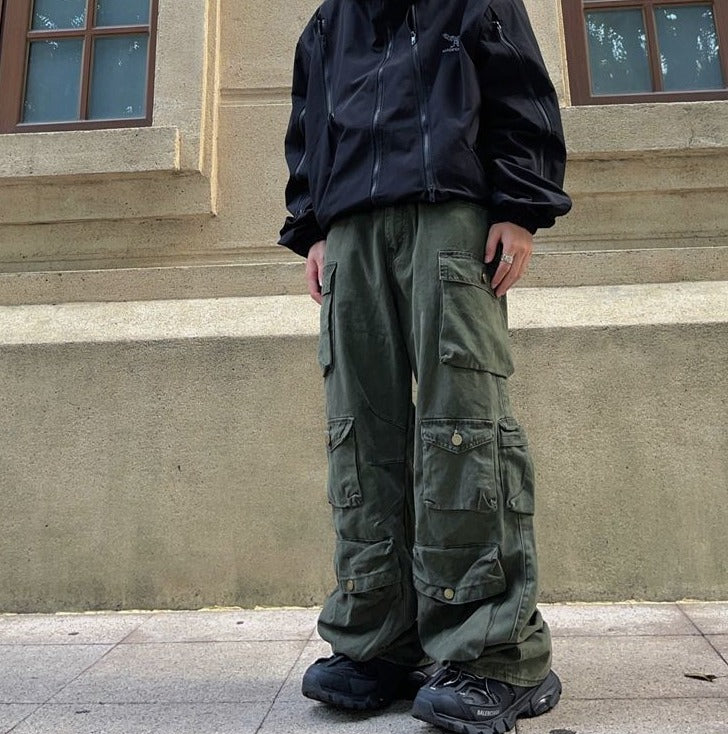 All-Over Pockets Cargo Pants – DAXUEN