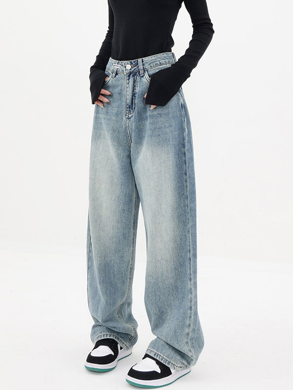 Vintage BF-Jeans mit hoher Taille