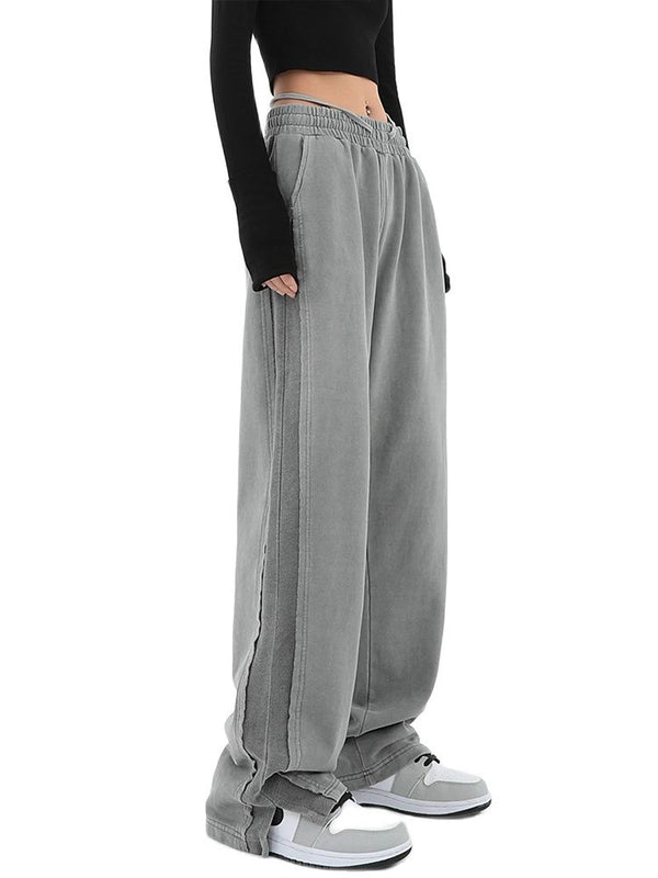 Versatile Wide-leg High Waist Sweatpants