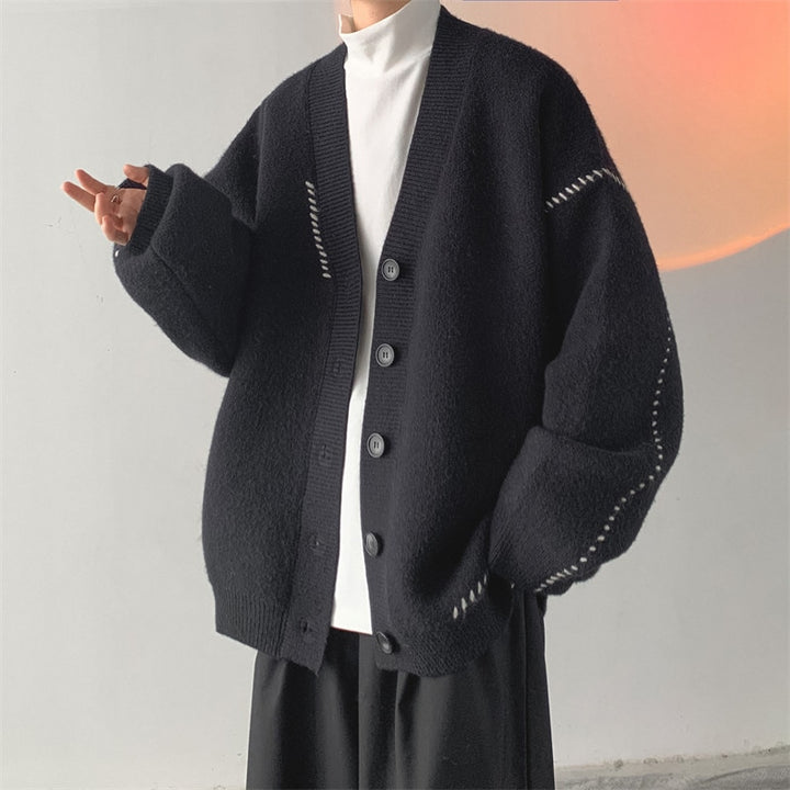 Stitched Knitted Cardigan – DAXUEN | Streetwear & Aesthetics