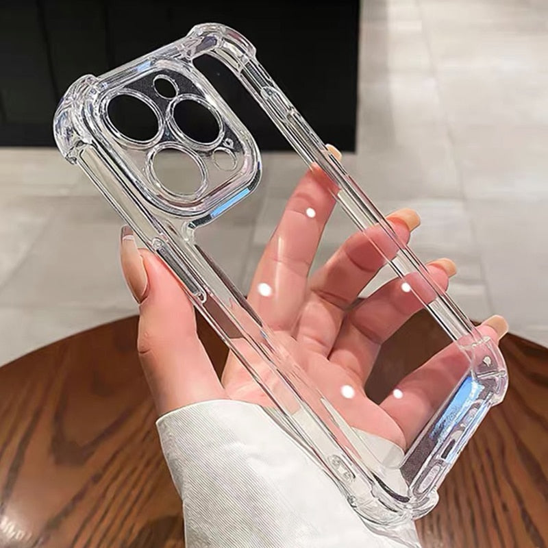 Transparent Iphone Shell Image Shockproof Transparent Clear iPhone Case – DAXUEN