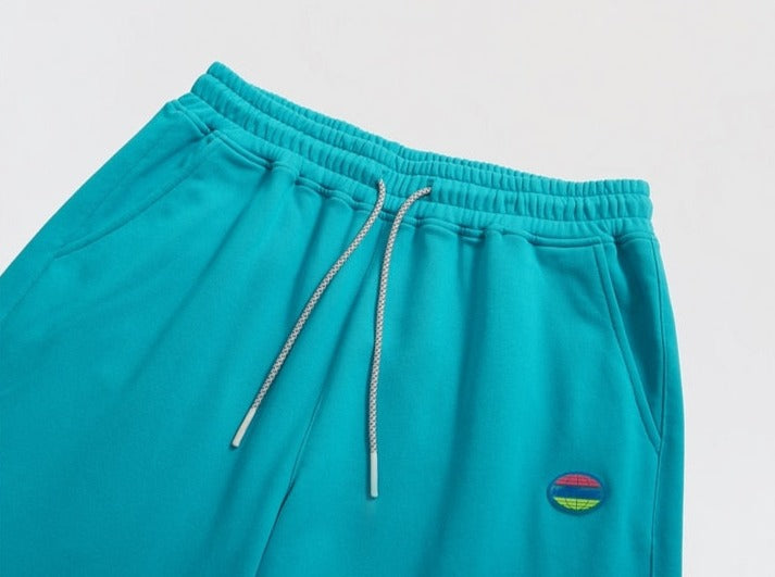 elastic waist of blue green DAXUEN Streetwear Lounge Shorts