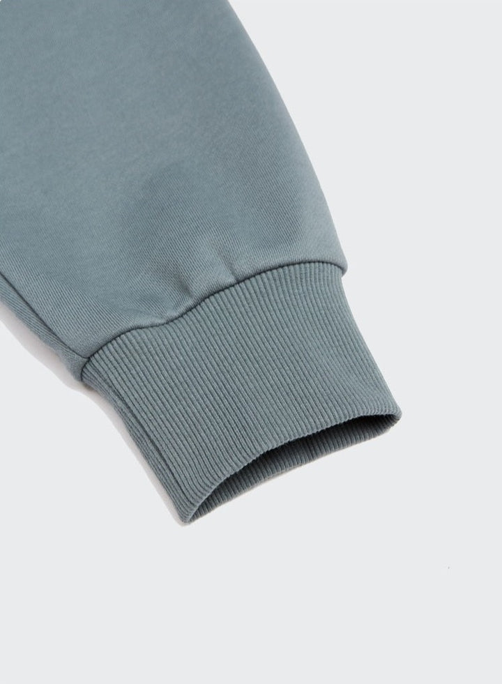 sleeves of blue DAXUEN Casual Plain Hoodie